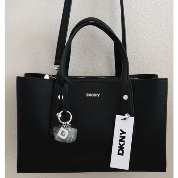 DKNY R53DAN01 Black PU Leather Marla Triple Compartment Shoulder/X-body Bag - Picture 16 of 16